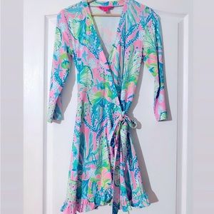 Lilly Pulitzer Wrap Dress Romper Small